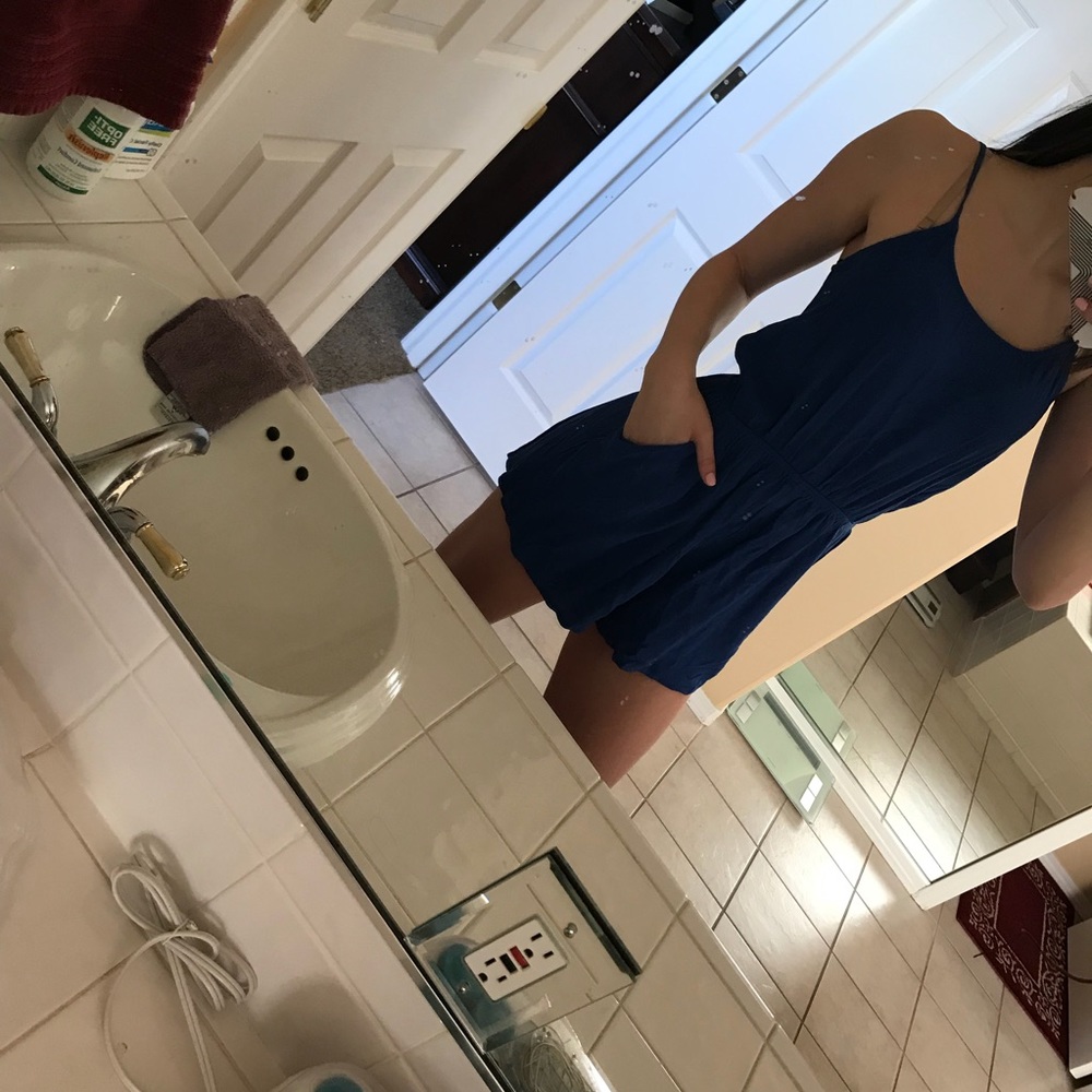 Royal blue romper